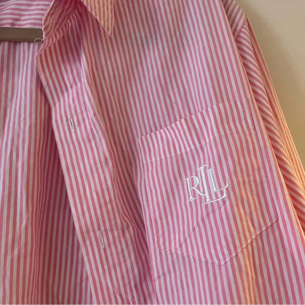 Ralph Lauren pink Pajama shirt - Picture 4 of 4